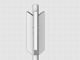 弓矢の羽CAD設計