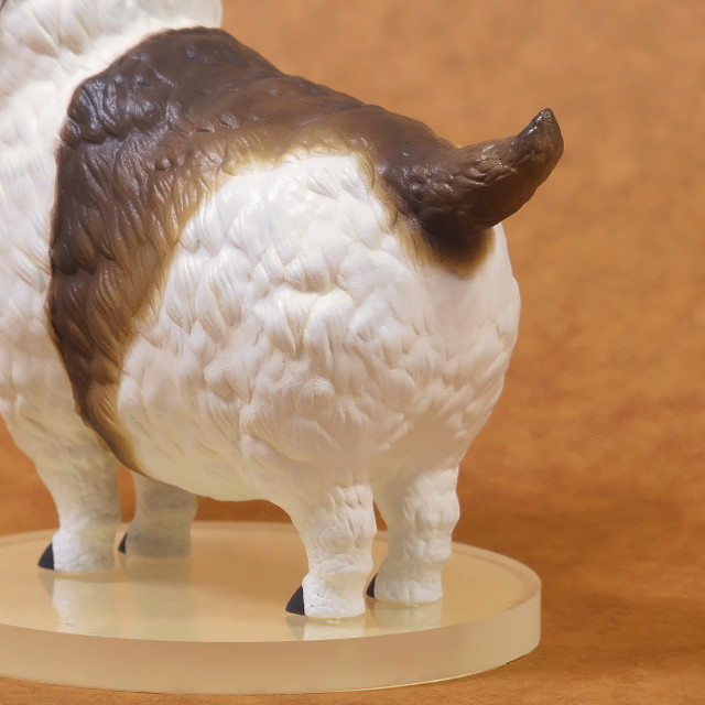 フィギュアの毛並みのアップ