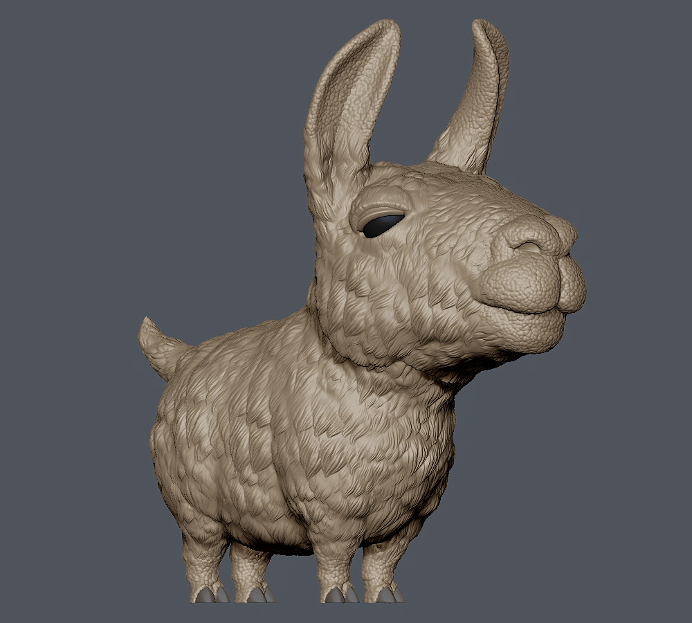 ZBで製作したぬんぬフィギュアの画像